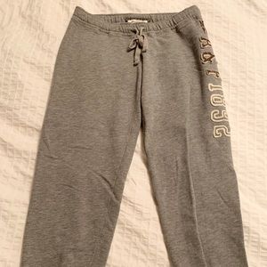 Abercrombie and Fitch Grey Cropped Sweatpants